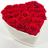 Heart Box Preserved Roses