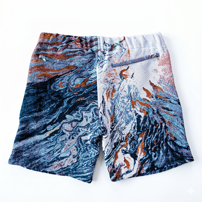 New York Knicks Fluid Flames & Smoke Unisex Woven Shorts