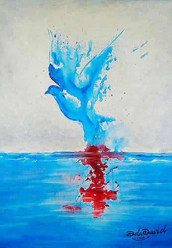 Earth's Witnesses Hand Painted Canvas