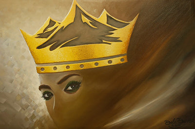 Crowned Perspective: Needed Me Hand Painted Canvas