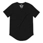 Creative Face Men's Curved Hem Short Sleeve T-Shirt | Black