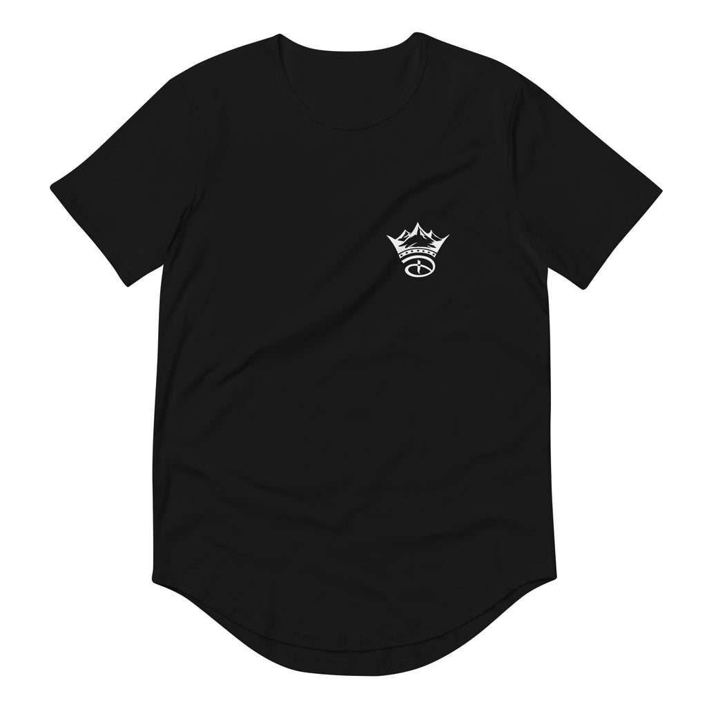 Crowned Men's Curved Hem Short Sleeve T-Shirt