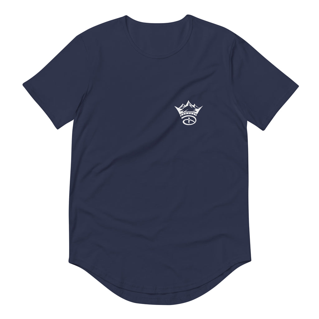 Crowned Men's Curved Hem Short Sleeve T-Shirt