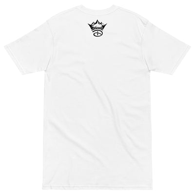 Creative Face Unisex Oversized Heavyweight Short Sleeve T-shirt | White
