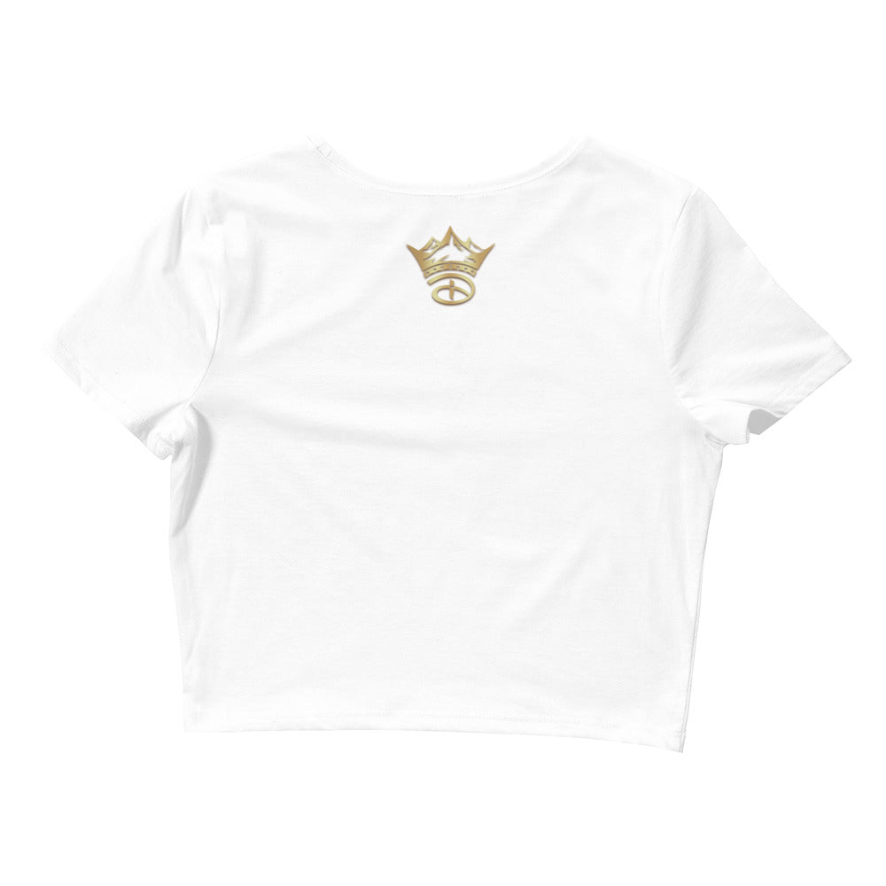 Namaste Women’s Crop Tee | White