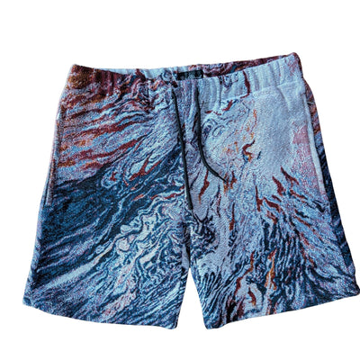 Fluid Flames & Smoke Unisex Woven Shorts