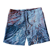 Fluid Flames & Smoke Unisex Woven Shorts