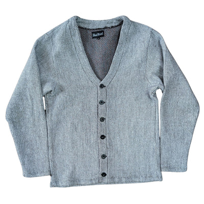 Grey Unisex Woven Cardigan
