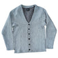 Grey Unisex Woven Cardigan