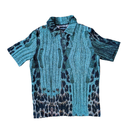 Jungle Ghost Unisex Woven Polo Shirt