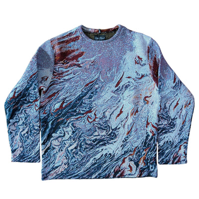 Fluid Flames & Smoke Unisex Woven Sweater