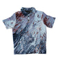Fluid Flames & Smoke Unisex Woven Polo Shirt
