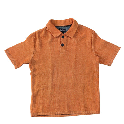 Orange Unisex Woven Polo Shirt
