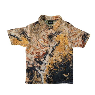 Fluid Dreams Unisex Woven Button Up Short Sleeve Shirt