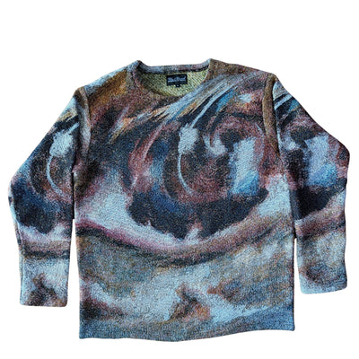 Distant Visual Perspective Unisex Woven Sweater