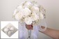 Bridal Bouquet Preserved Roses & Cream Baby’s Breath