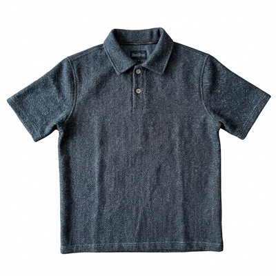 Black Unisex Woven Polo Shirt
