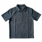 Black Unisex Woven Polo Shirt