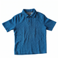 Cobalt Blue Unisex Woven Polo Shirt