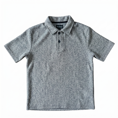 Grey Unisex Woven Polo Shirt