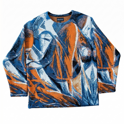 New York Knicks Abstraction of Her Unisex Woven Sweater