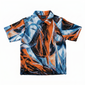 New York Knicks Abstraction of Her Unisex Woven Button Up Short Sleeve Shirt