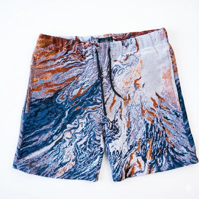 New York Knicks Fluid Flames & Smoke Unisex Woven Shorts