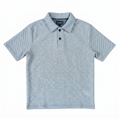 White Unisex Woven Polo Shirt