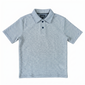 White Unisex Woven Polo Shirt