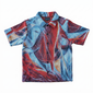 Abstraction of Her Unisex Woven Button Up Short Sleeve Shirt