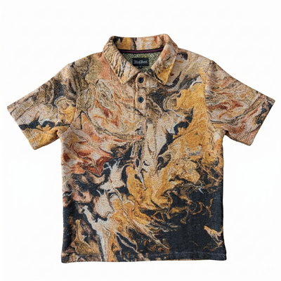 Fluid Dreams Unisex Woven Polo Shirt