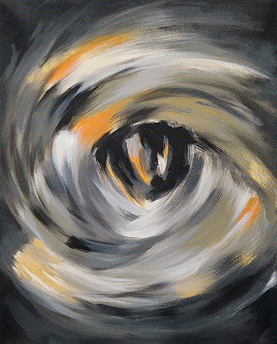 Depths of Perspective Hand Painted Canvas