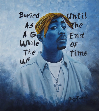 2Pac Rolled Canvas Print