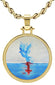 Earth's Witnesses 10K Yellow Gold Round Pendant