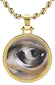 Perspective of Abstraction 10K Yellow Gold Round Pendant