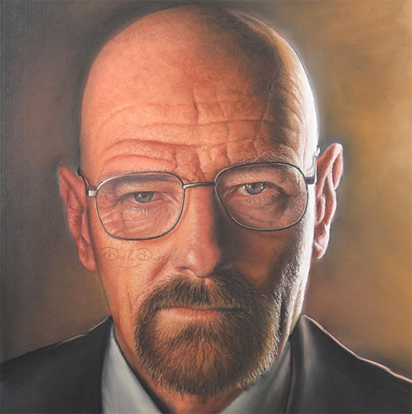 Heisenberg, The Cold Command Hand Painted Pastel