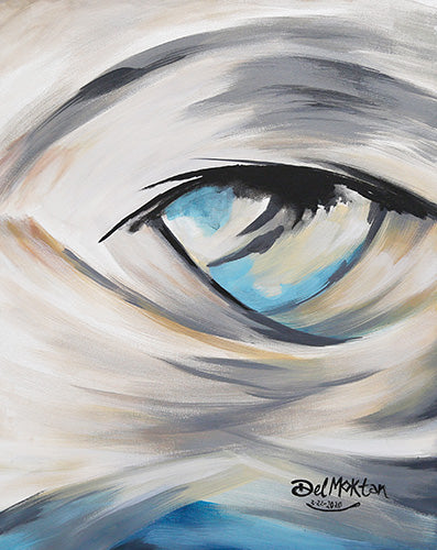 Cold Perspective Hand Painted Canvas