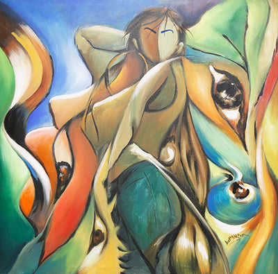 Hues of Youthfulness Hand Painted Canvas