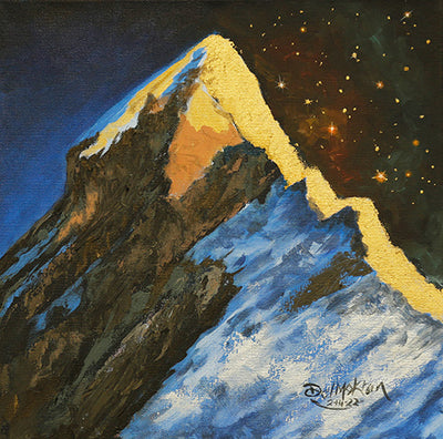 Abstraction Peaks Rolled Canvas Print