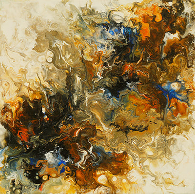 Fluid Separation Rolled Canvas Print