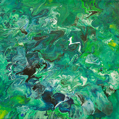 Fluid Depiction Rolled Canvas Print