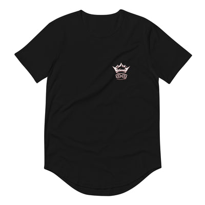 Creativity Is King Men's Curved Hem Short Sleeve T-Shirt | Black