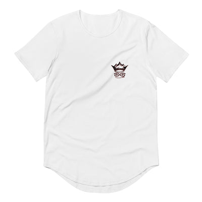 Creativity Is King Men's Curved Hem Short Sleeve T-Shirt | White