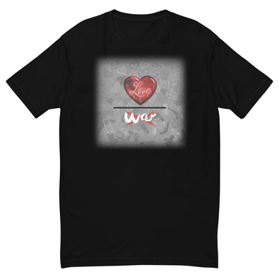 Love over War Unisex Short Sleeve T-shirt | Black