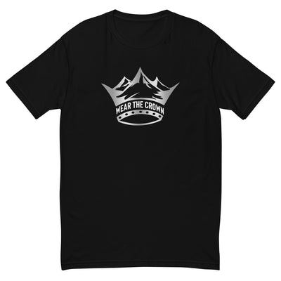Wear The Crown Unisex Short Sleeve T-shirt | Black & Silver Colorway