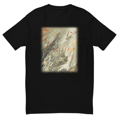 Fluid Flames & Smoke Unisex Short Sleeve T-shirt | Black