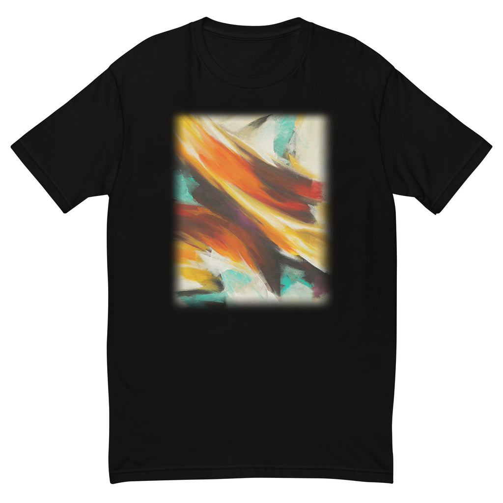 Abstraction of Colors Unisex Short Sleeve T-shirt | Black
