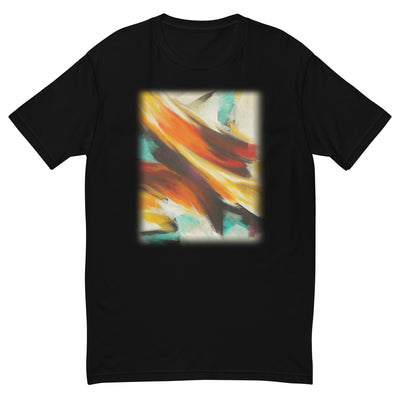 Abstraction of Colors Unisex Short Sleeve T-shirt | Black