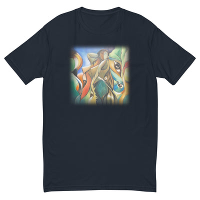 Hues of Youthfulness Unisex Short Sleeve T-shirt | Navy Blue