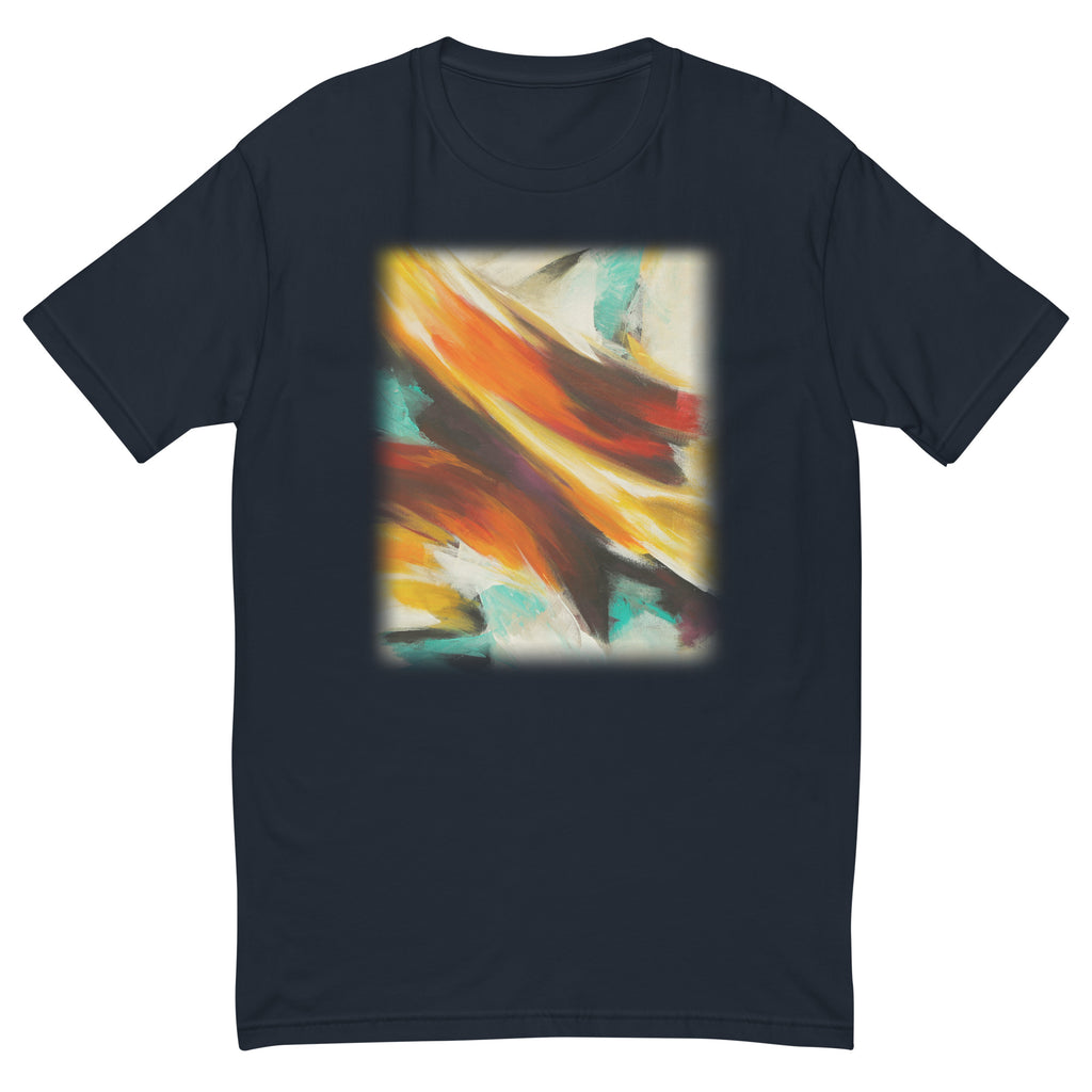Abstraction of Colors Unisex Short Sleeve T-shirt | Navy Blue